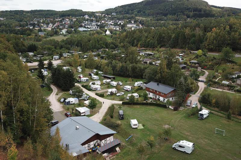 Camping Silberbach - Campingplatz aus der Vogelperspektive
