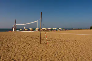 Camping Silva - Volleyballfeld am Strand vom Campingplatz