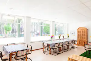 Camping Sisargas - Esszimmer auf dem Campingplatz
