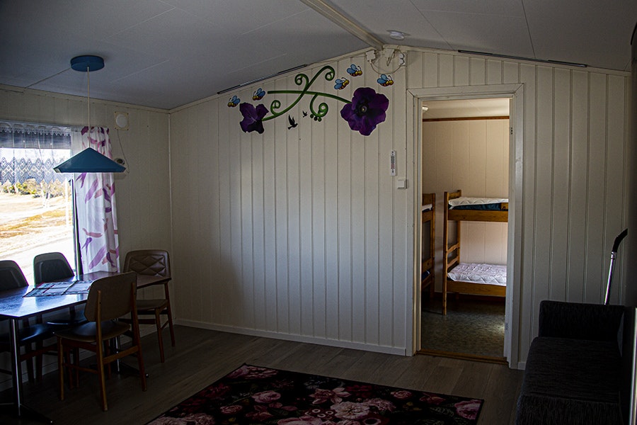 Camping Skittenelv - Innenansicht eines Mobilheims auf dem Campingplatz