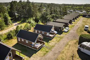 Camping Skiveren - Mobilheime aus der Vogelperspektive