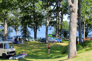 Camping Skotteksgården - Blick auf die Campingwiese für Wohnmobile und Zelte