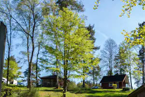 Camping Skyttehuset - Chalets im Grünen auf dem Campingplatz