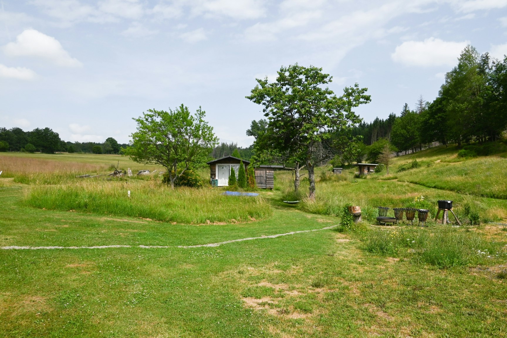 Camping Sohl am Rothaarsteig - Grillplatz auf dem Campingplatz