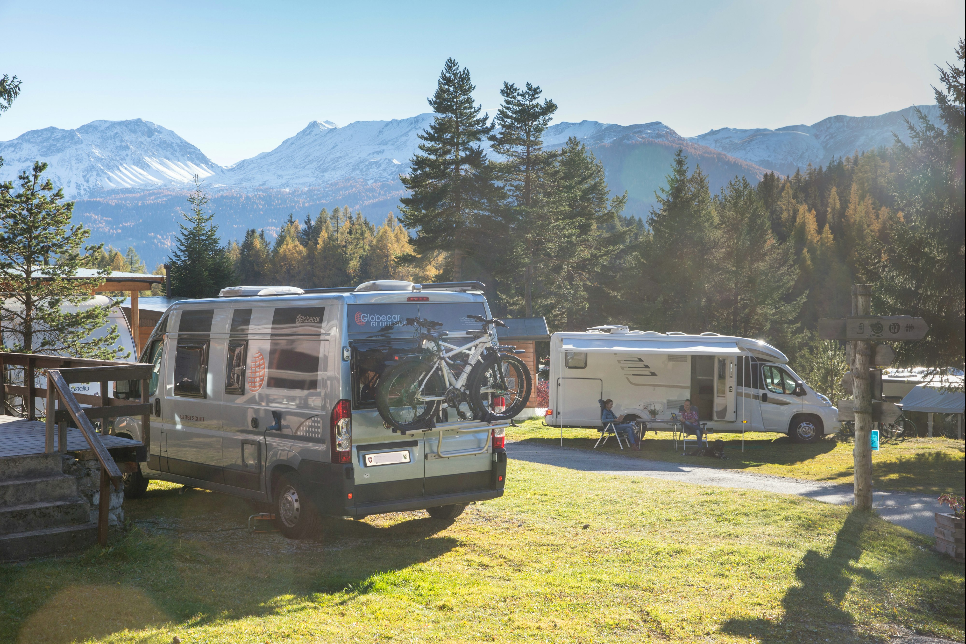 Camping St. Cassian - Standplätze auf dem Campingplatz