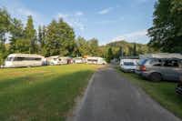 Camping St. Gallen - Wittenbach  -  Stellplätze auf einer Wiese vom Campingplatz