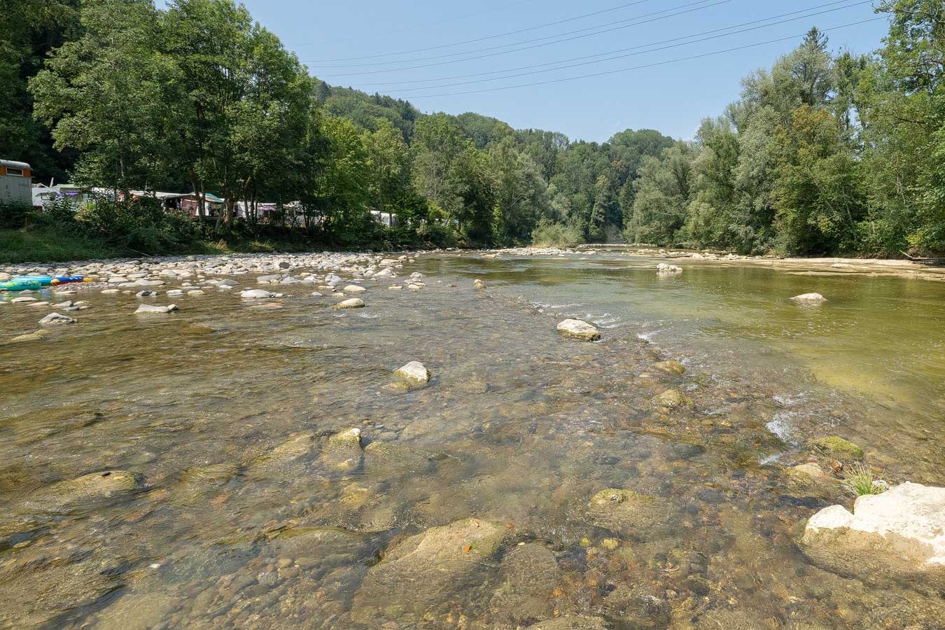 Camping St. Gallen - Wittenbach  -  Wohnwagen- und Zeltstellplatz vom Campingplatz am Fluss