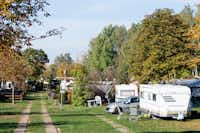 Camping Stausee Oberwald - Wohnmobil- und  Wohnwagenstellplätze auf dem Campingplatz