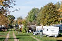 Camping Stausee Oberwald - Wohnmobil- und  Wohnwagenstellplätze auf dem Campingplatz