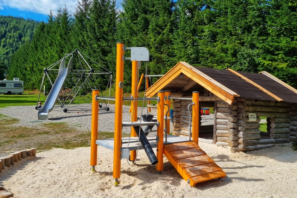 Camping Steinplatte Waidring  - Kinderspielplatz auf dem Campingplatz