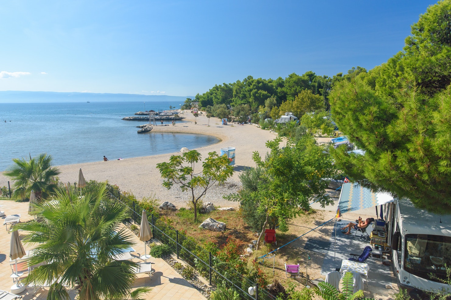 Camping Stobreč Split - Meerblick in der Nähe von Campingplätzen