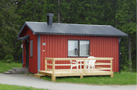 Camping Strömsund  - Mobilheim mit Terrasse auf dem Campingplatz