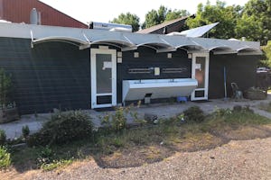 Camping Sudersé - Abwaschbecken auf dem Campingplatz