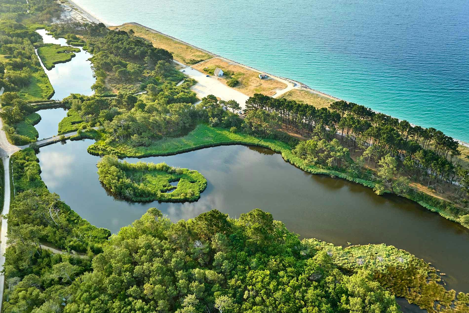 Yelloh! Village L'Atlantique  Camping Sunêlia L'Atlantique  - Luftaufnahme der Umgebung des Campingplatzes