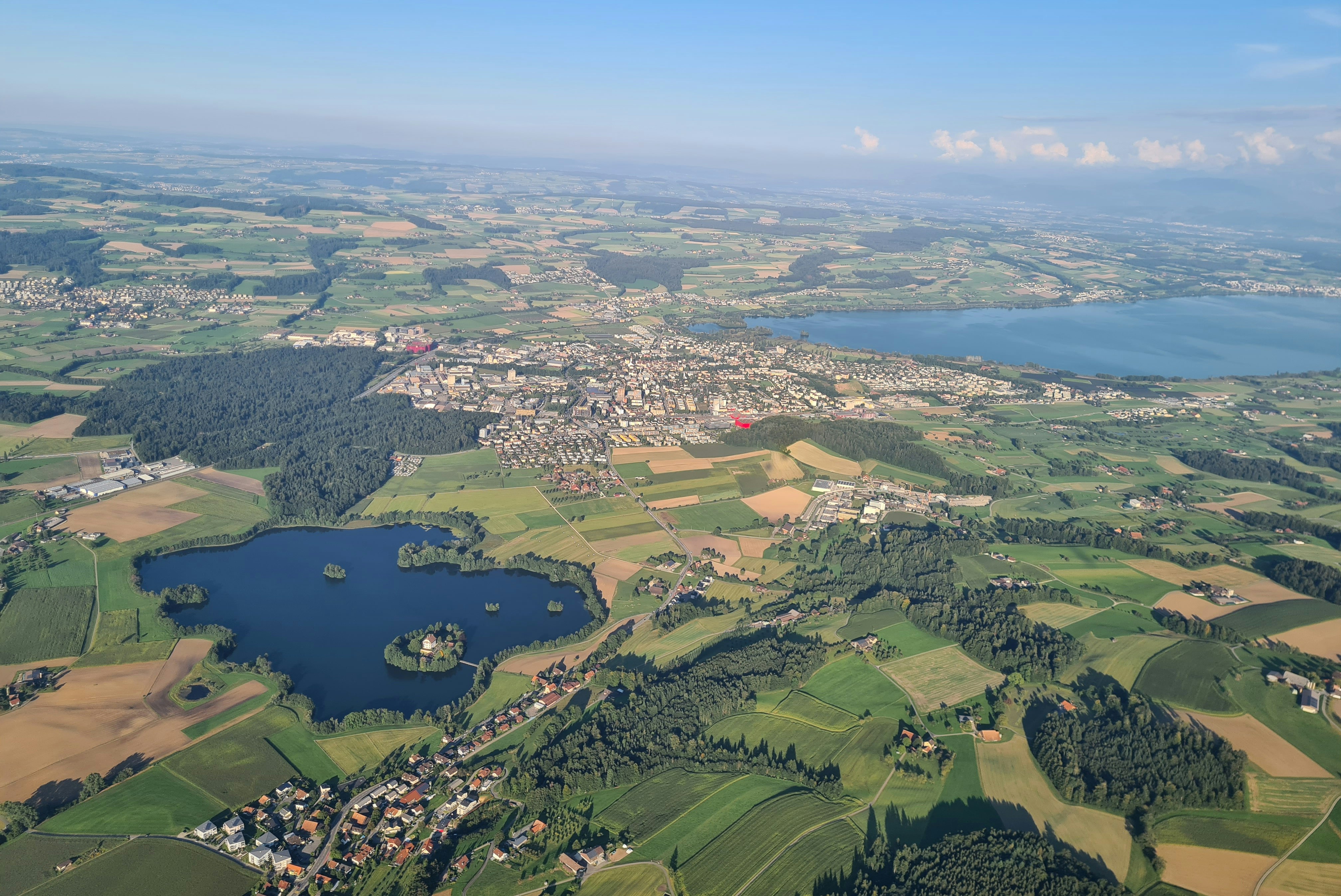 Camping Sursee Waldheim  - Luftaufnahme des Campingplatzes