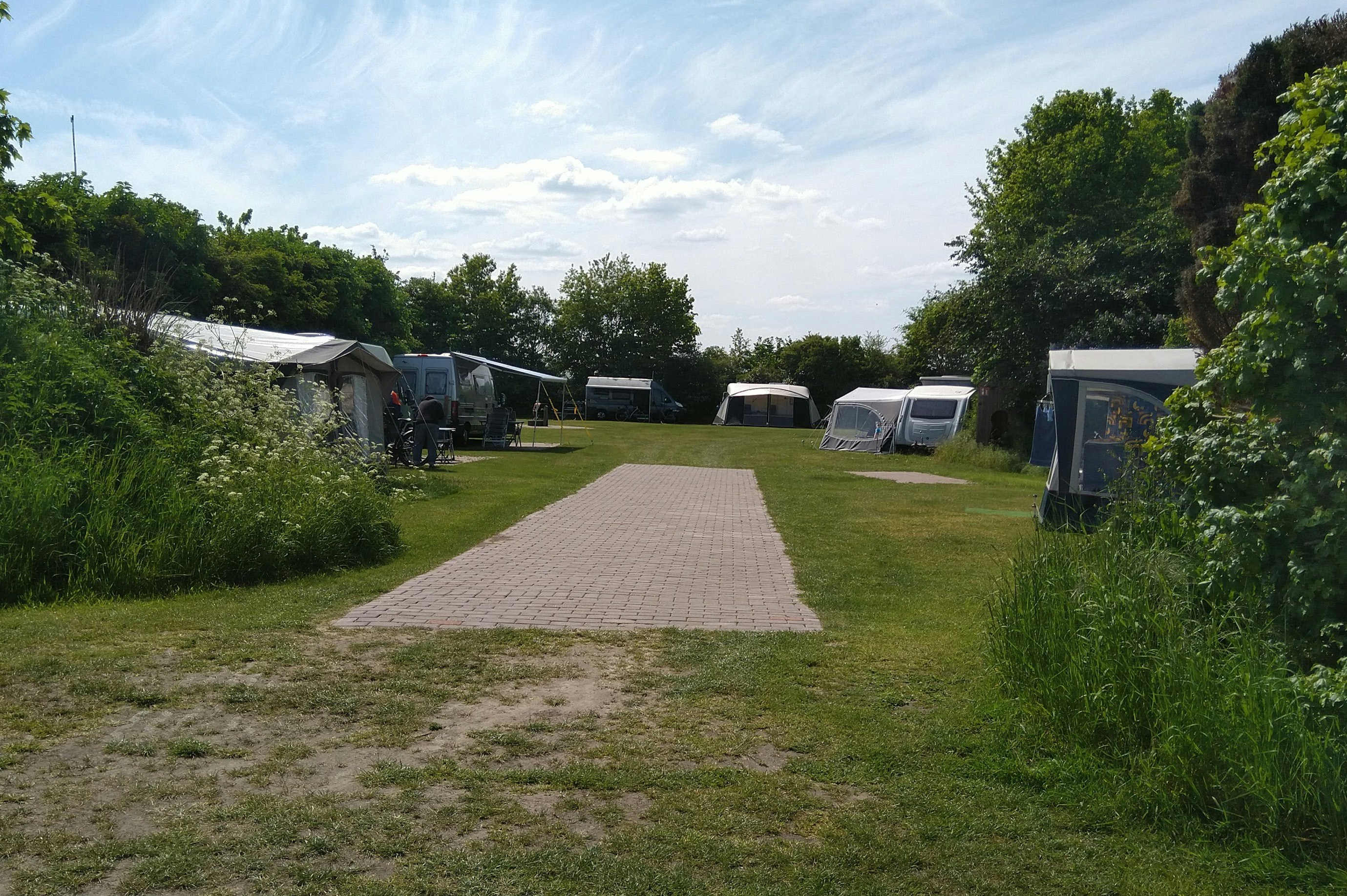 Camping 't Hofje van Hoog-Zuthem - Standplätze auf dem Campingplatz