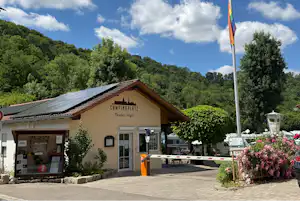 Campingplatz Rothenburg Tauber-Idyll - Einfahrt des Campingplatzes