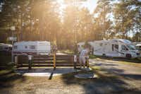 Camping Tehumardi - schattiger Wohnmobilstellplatz im Grünen auf dem Campingplatz 