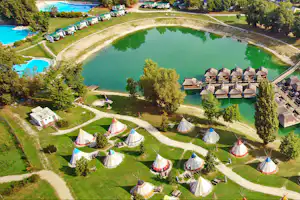 Camping Terme Čatež - Campingplatz aus der Vogelperspektive--
