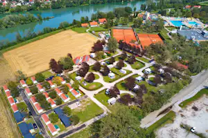Camping Terme Ptuj - Luftaufnahme des Campingplatzes