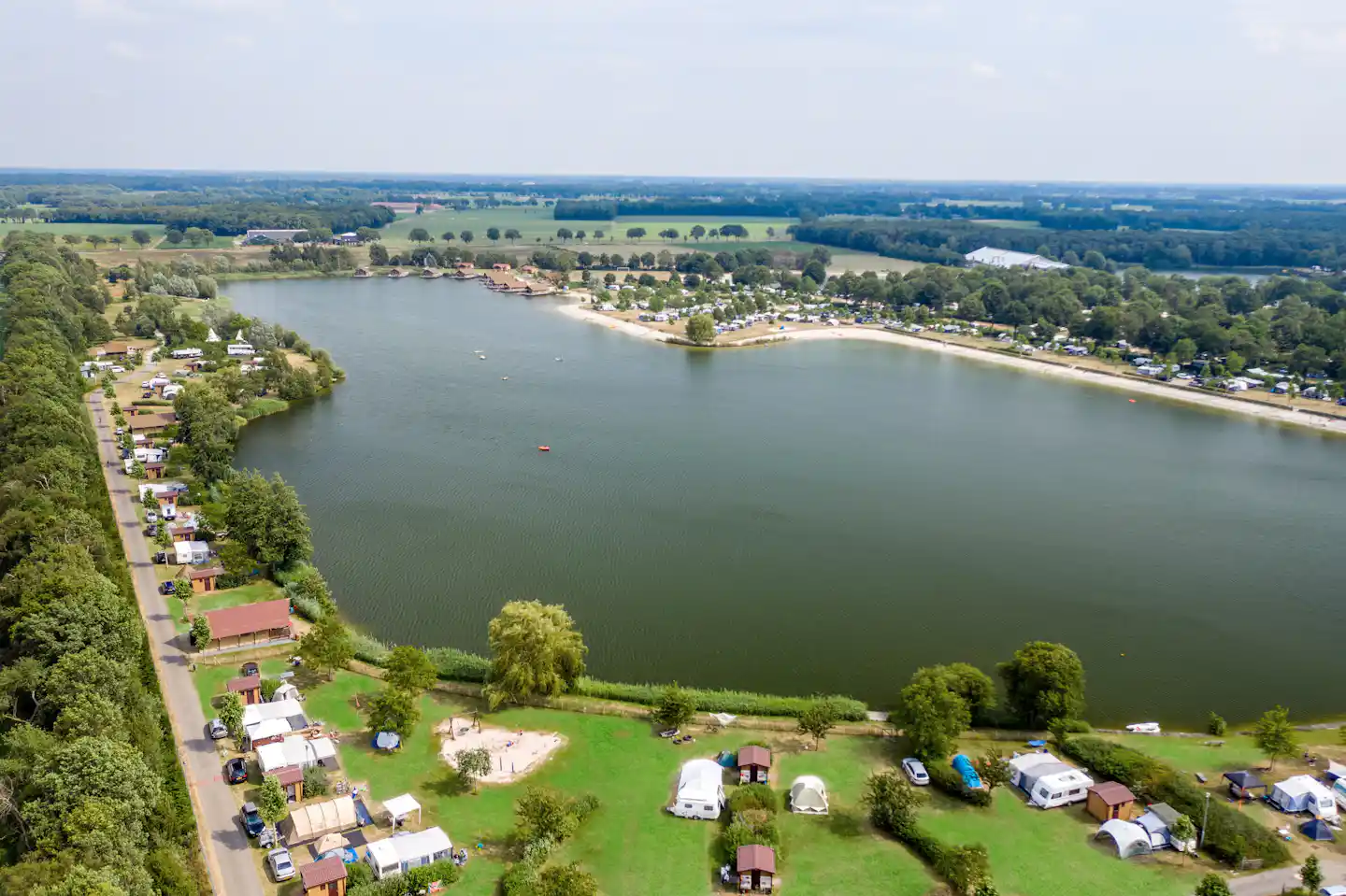 Camping TerSpegelt - Campingplatz aus der Vogelperspektive