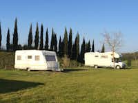 Camping Toscana Village - Wohnwagenstellplätze auf dem Campingplatz
