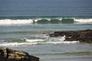 Camping Tramore Beach - Blick auf das Meer in der Nähe des Campingplatzes