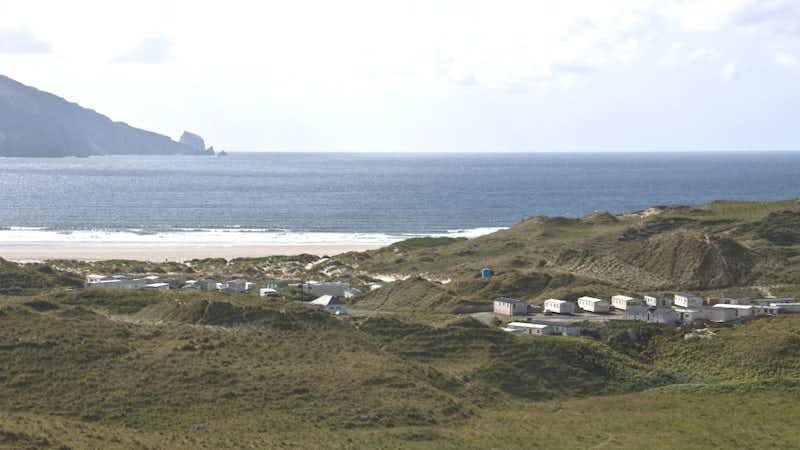 Camping Tramore Beach - Camping Übersicht mit Blick auf das Meer
