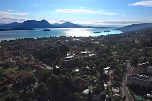 Camping Tranquilla - Luftaufnahme vom Campingplatz und dem Lago Maggiore