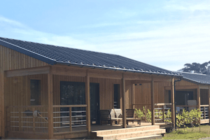 Camping Trestraou - Mobilheim vom Campingplatz mit Veranda