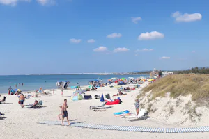 Camping Tripesce - Gäste am Badestrand vor dem Campingplatz