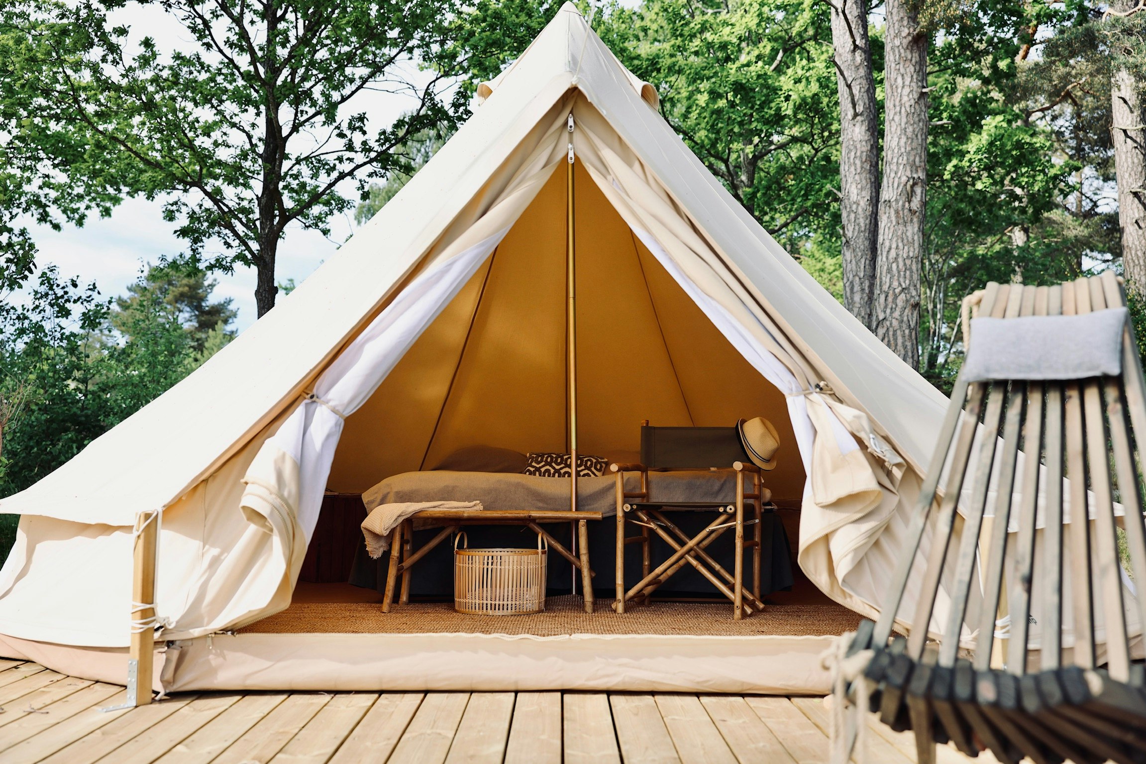 Camping Trosa Havsbad - Glamping-Zelt auf dem Campingplatz