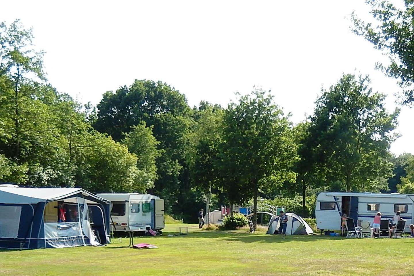 Camping Twittezand  -  Stellplatz vom Campingplatz auf grüner Wiese