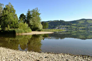 Camping Unterägeri - Strand vom Campingplatz am Ägerisee