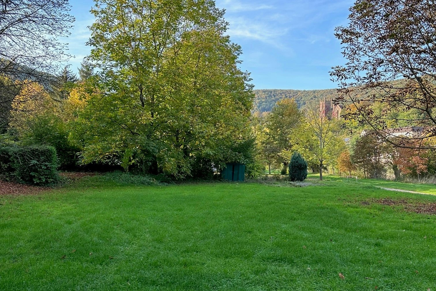 Camping unterm Dilsberg - Standplatzwiese auf dem Campingplatz