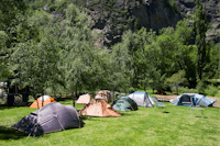 Camping Val di Rhêmes  - - Zelte auf dem Campingplatz im Nationalpark Gran Paradiso
