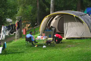 Camping Val di Sole - Zeltplatz auf dem Campingplatz