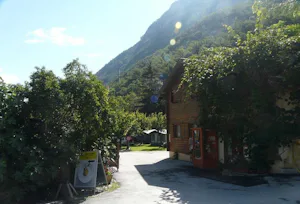 Camping Valcentre - Eingang des Campingplatzes