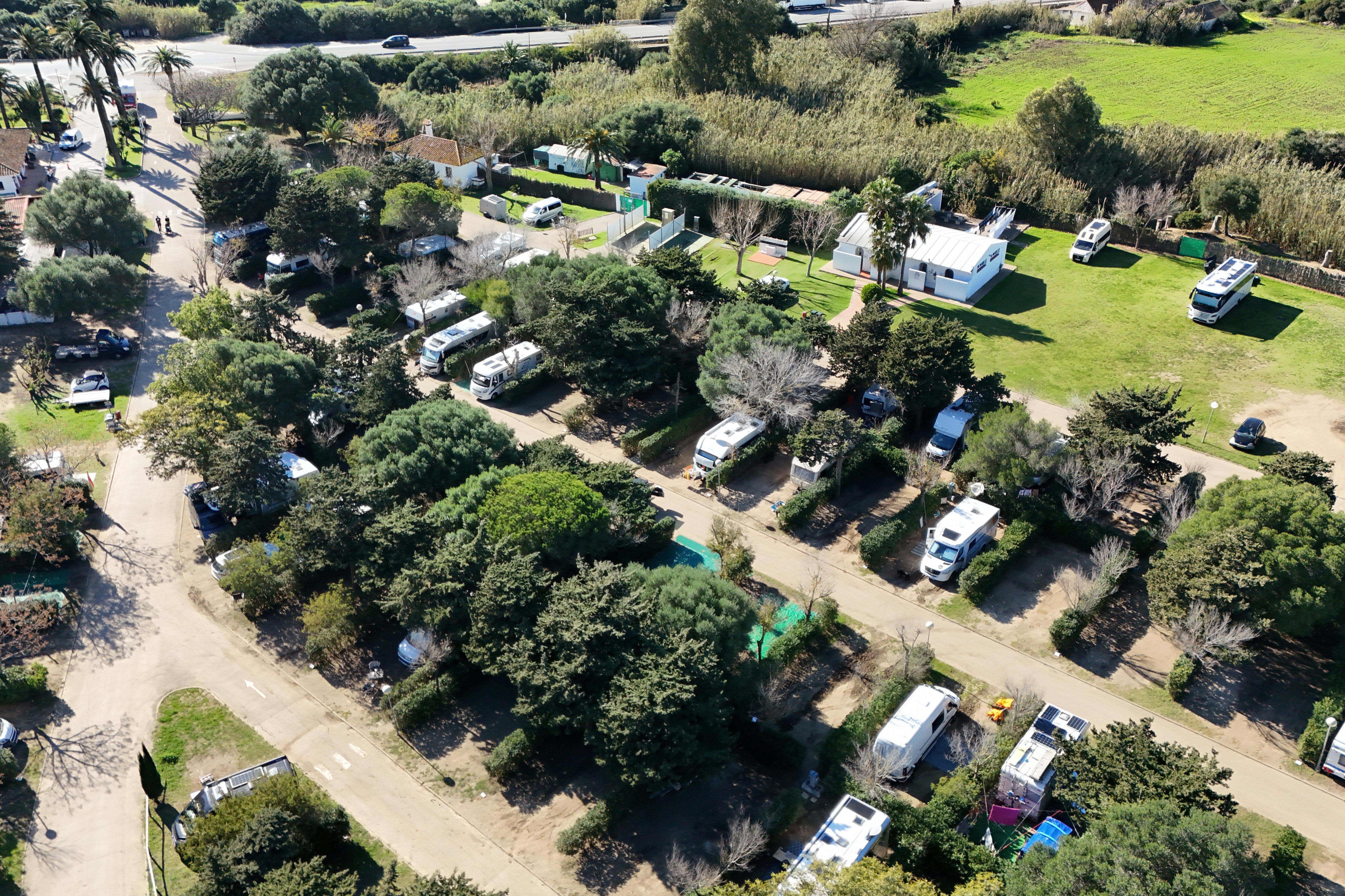 Camping Valdevaqueros  - Campingplatz aus der Vogelperspektive