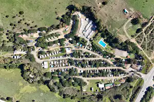 Camping Valdevaqueros - Campingplatz aus der Vogelperspektive