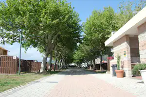 Camping Vallecrosia - Sanitärgebäude und Campingplatzanlage