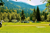 Camping Valmalene  -  Stellplatz vom Campingplatz im Grünen mit Bergblick