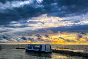 Camping Ventainė - Bootsanlegestelle am Campingplatz