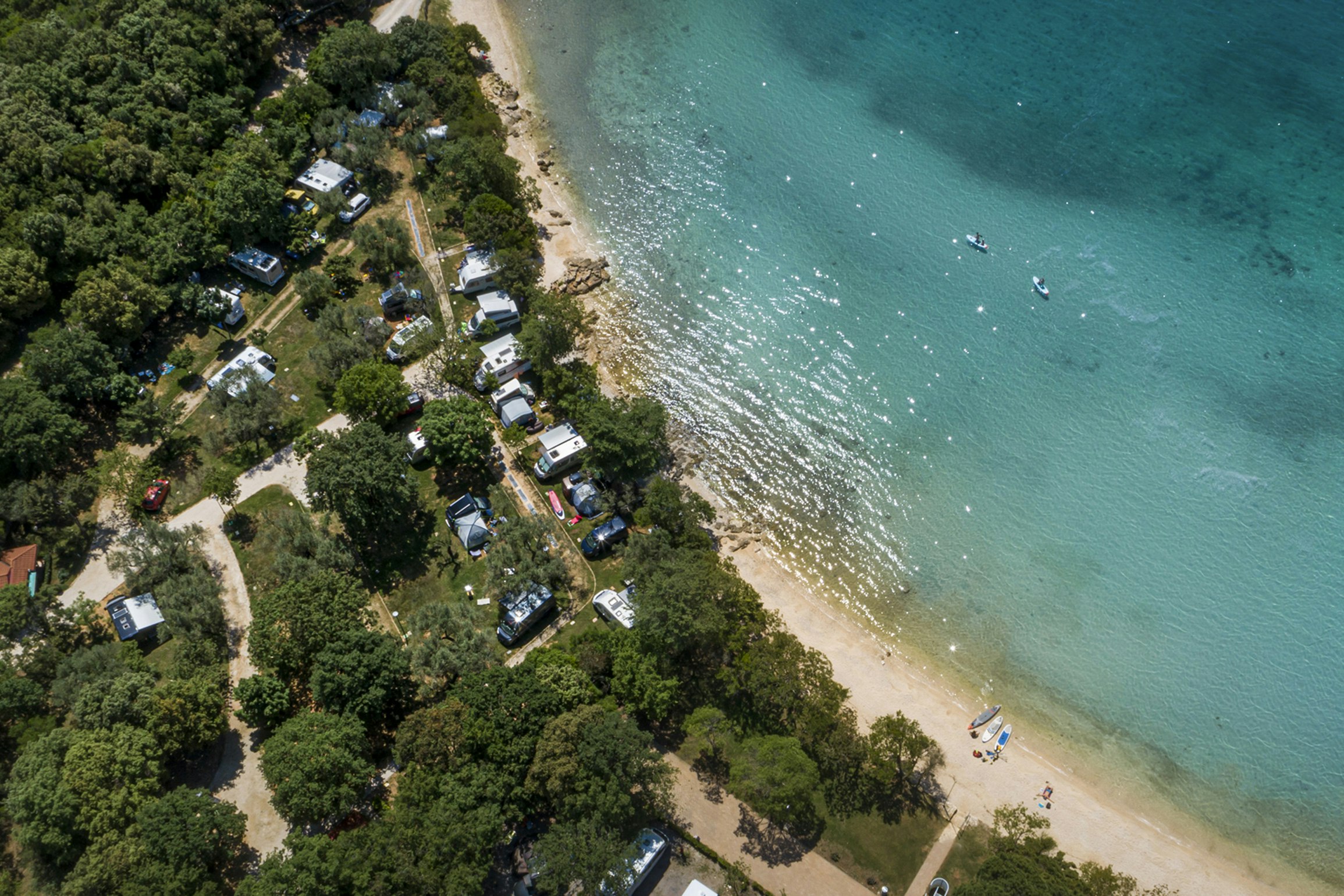 Camping Veštar  - Campingplatz aus der Vogelperspektive
