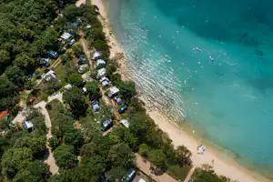 Camping Veštar - Campingplatz aus der Vogelperspektive