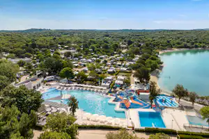 Camping Veštar - Luftaufnahme des Campingplatzes