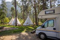 TCS Camping Thusis-Viamala - Glamping-Zelte auf dem Campingplatz