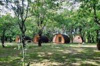 Camping Vila de Sarria - Mobilheime auf dem Campingplatz