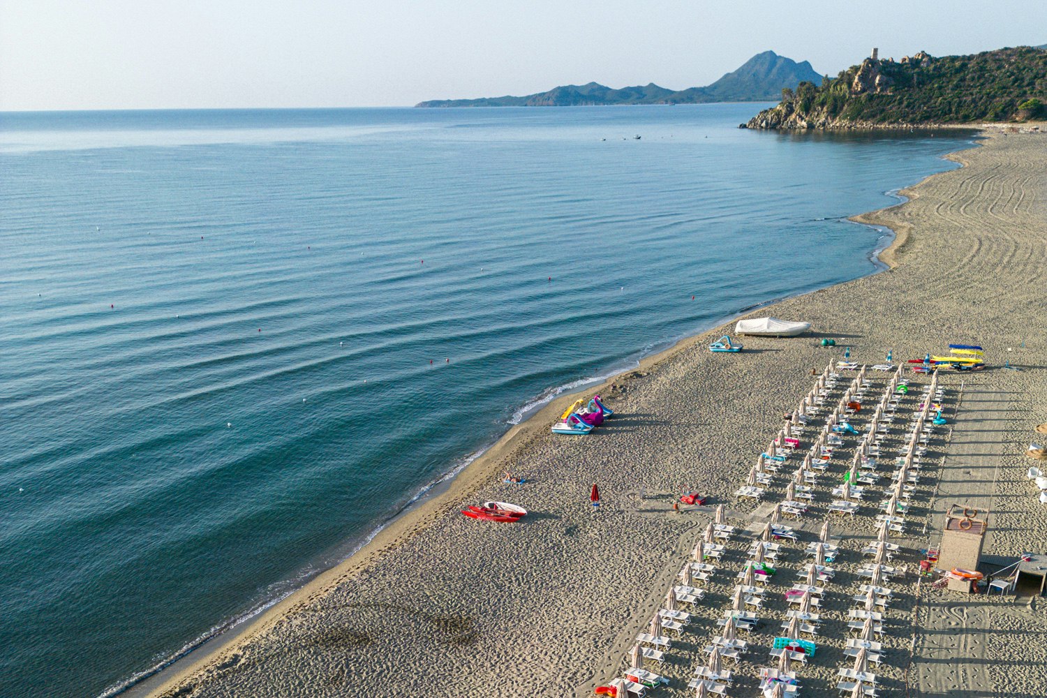 Camping Village 4 Mori - Luftaufnahme des Badestrandes