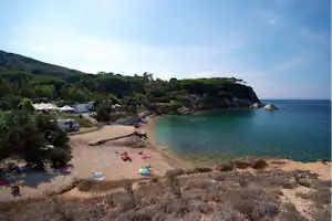 Acquaviva Village Camping Camping Village Acquaviva - Blick auf den Strand direkt am Campingplatz